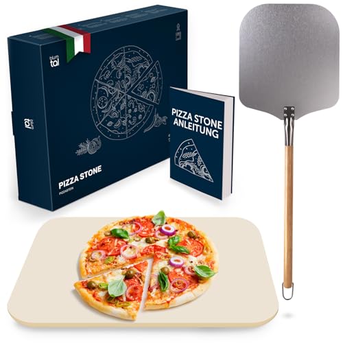 Blumtal Pizzastein - Pizza Stone aus hochwertigem Cordierit für Pizza wie beim Italiener -...